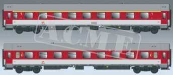 ACME 55381 - H0 - 2-tlg. Set Personenwagen 1./2. Kl., ZSSK, Ep. V-VI